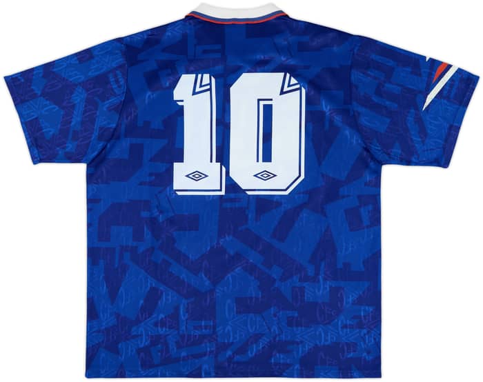 1991-93 Chelsea Home Shirt #10 - 8/10 - (L)
