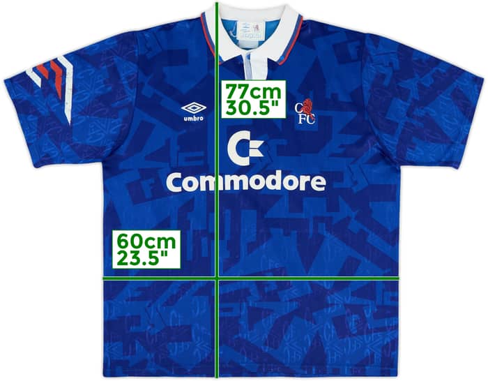 1991-93 Chelsea Home Shirt #10 - 8/10 - (L)