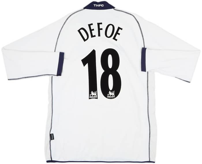 2002-04 Tottenham Home L/S Shirt Defoe #18 - 8/10 - (XXL)