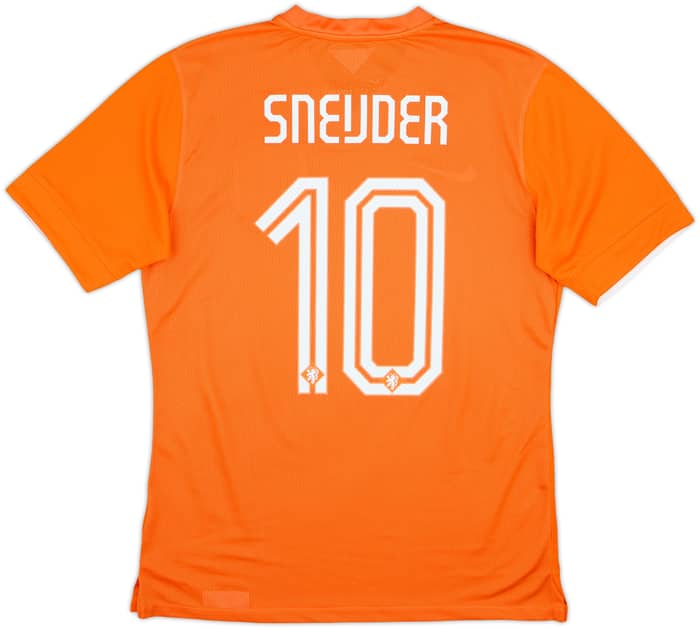 2014-15 Netherlands Player Issue Home Shirt Sneijder #10 - 10/10 - (S)