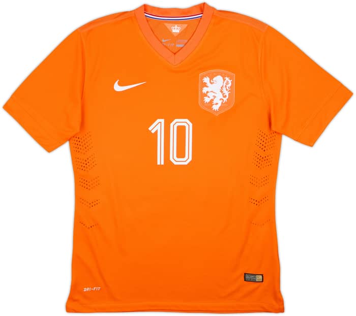2014-15 Netherlands Player Issue Home Shirt Sneijder #10 - 10/10 - (S)