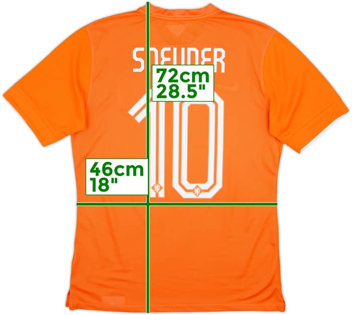 2014-15 Netherlands Player Issue Home Shirt Sneijder #10 - 10/10 - (S)