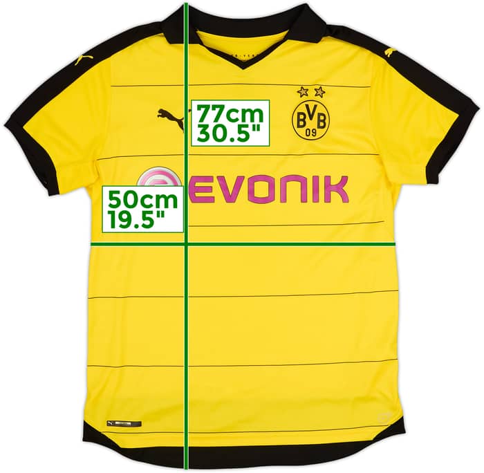 2015-16 Borussia Dortmund Home Shirt - 8/10 - (L)