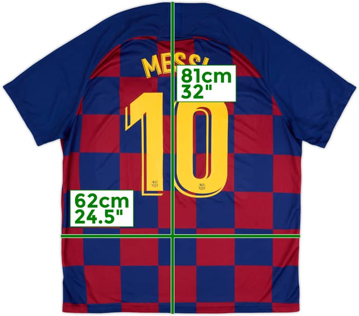 2019-20 Barcelona Home Shirt Messi #10 - 8/10 - (XXL)