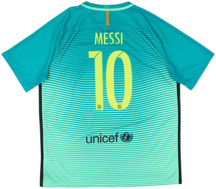 2016-17 Barcelona Third Shirt Messi #10 - 9/10 - (XL)