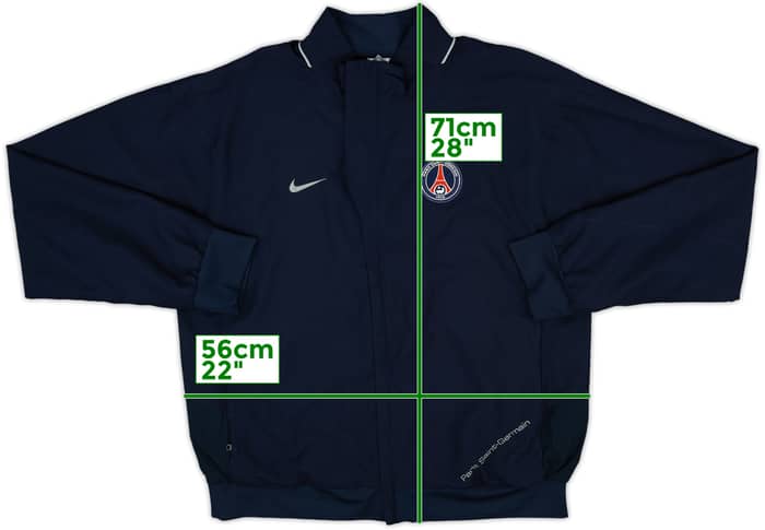 2007-08 Paris Saint-Germain Nike Hooded Rain Jacket - 8/10 - (L)