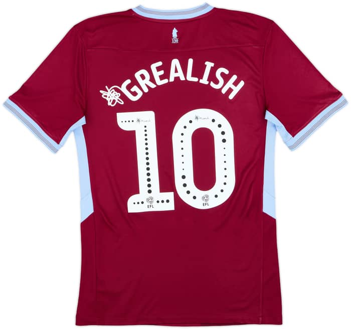 2018-19 Aston Villa Home Shirt Grealish #10 - 8/10 - (S)