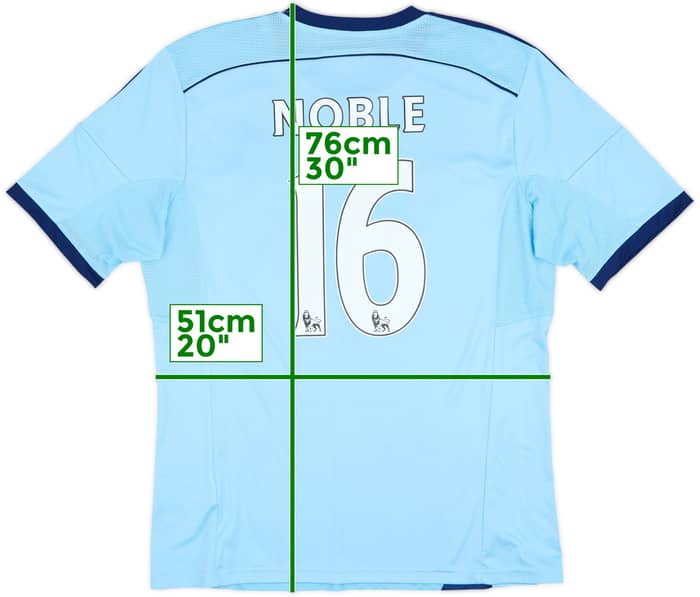 2014-15 West Ham Away Shirt Noble #16 - 8/10 - (L)