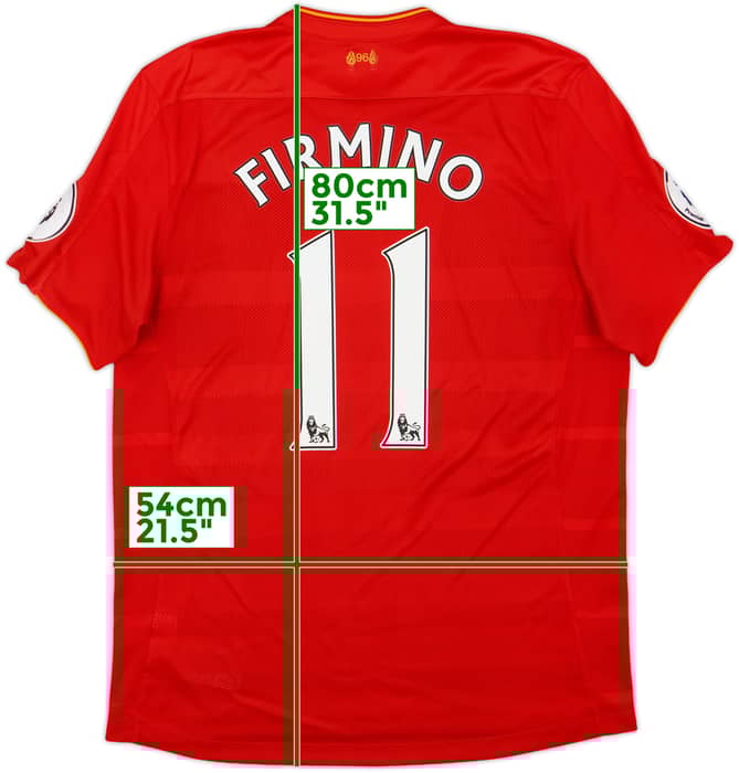 2016-17 Liverpool Home Shirt Firmino #11 - 7/10 - (L)