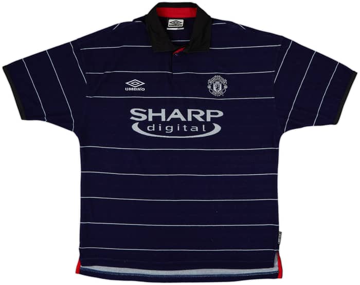 1999-00 Manchester United Away Shirt Scholes #18 - 9/10 - (L)