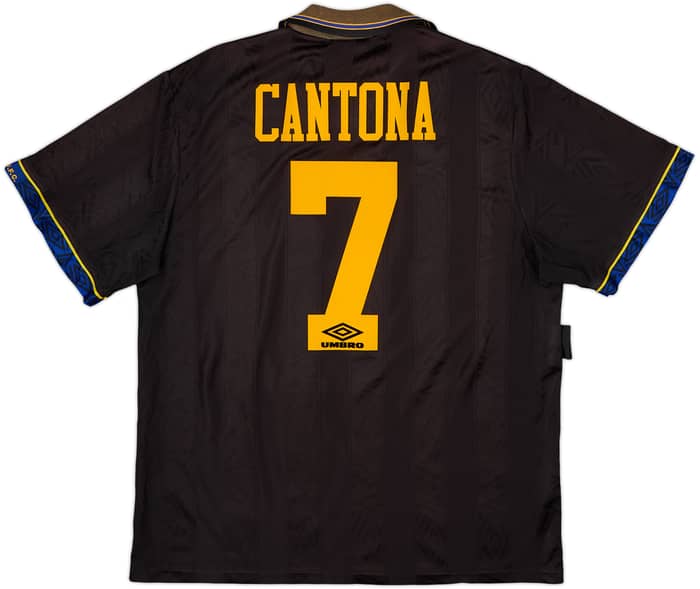 1993-95 Manchester United Away Shirt Cantona #7 - 5/10 - (XL)