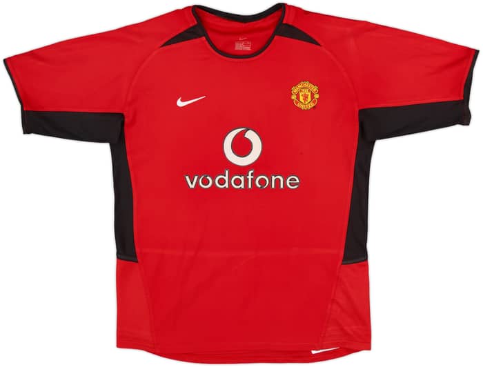 2002-04 Manchester United Home Shirt - 7/10 - (L.Boys)