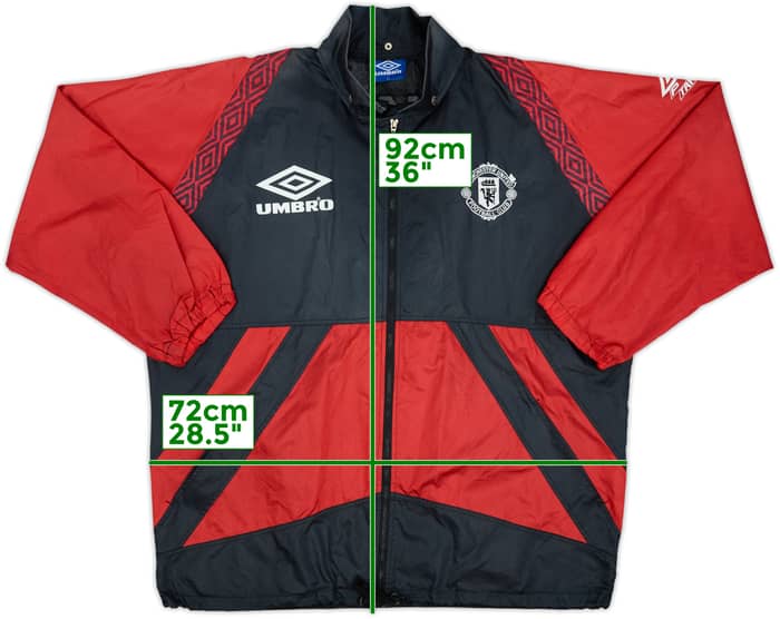 1995-96 Manchester United Umbro Rain Jacket - 8/10 - (XL)