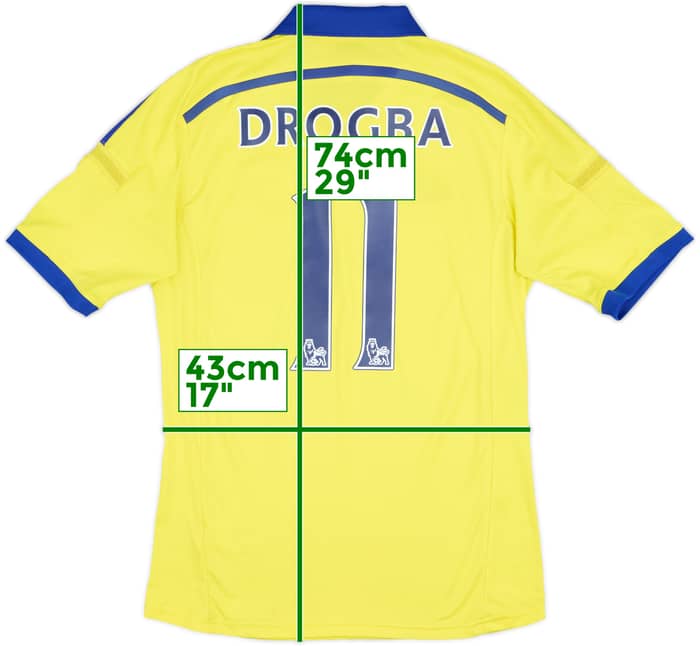 2014-15 Chelsea Away Shirt Drogba #11 - 8/10 - (S)