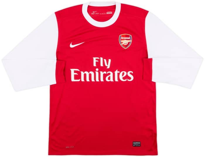 2010-11 Arsenal Home L/S Shirt Fabregas #4 - 6/10 - (M)