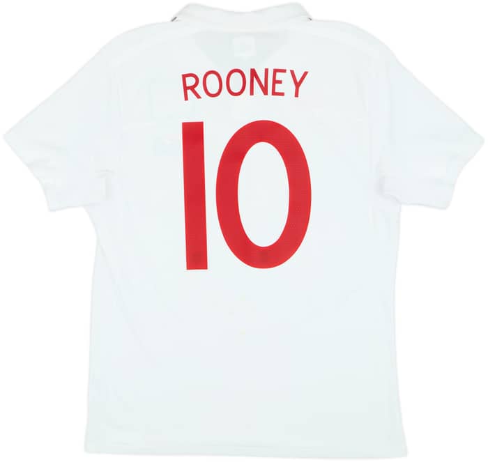 2009-10 England 'South Africa' Home Shirt Rooney #10 - 9/10 - (L)
