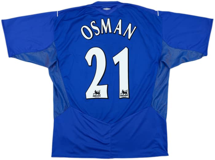 2004-05 Everton Home Shirt Osman #21 - 8/10 - (XL)