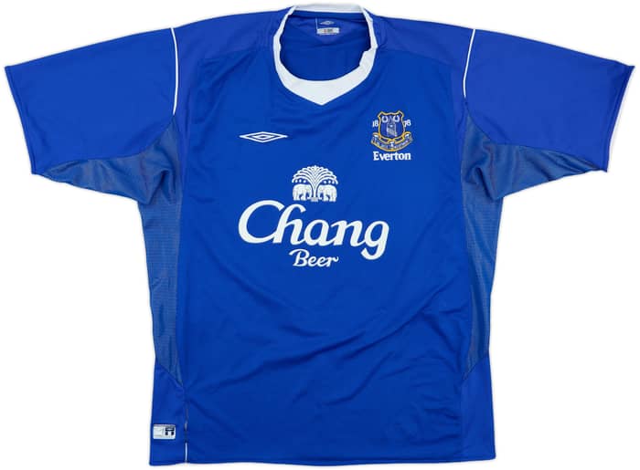 2004-05 Everton Home Shirt Osman #21 - 8/10 - (XL)