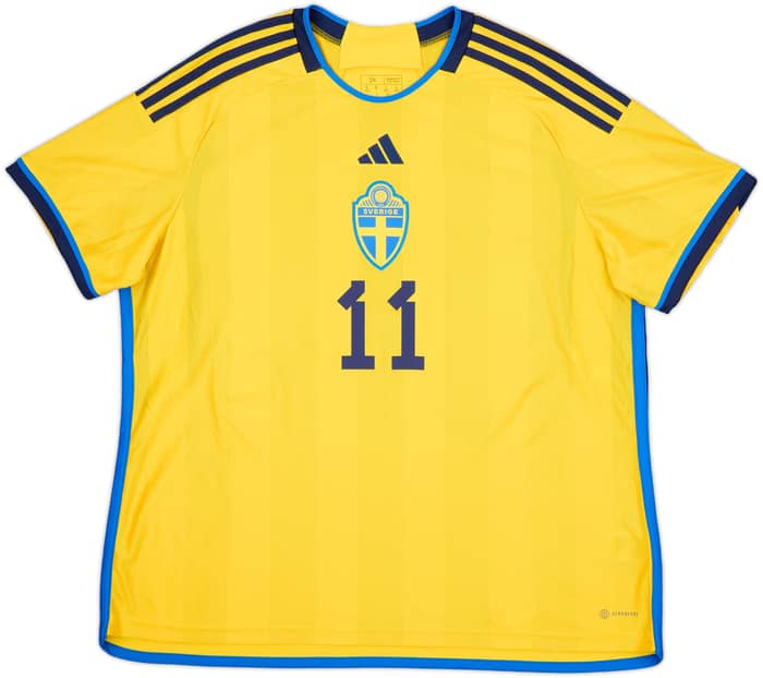 2022-23 Sweden Home Shirt Ibrahimovic #11 - 8/10 - (XXL)