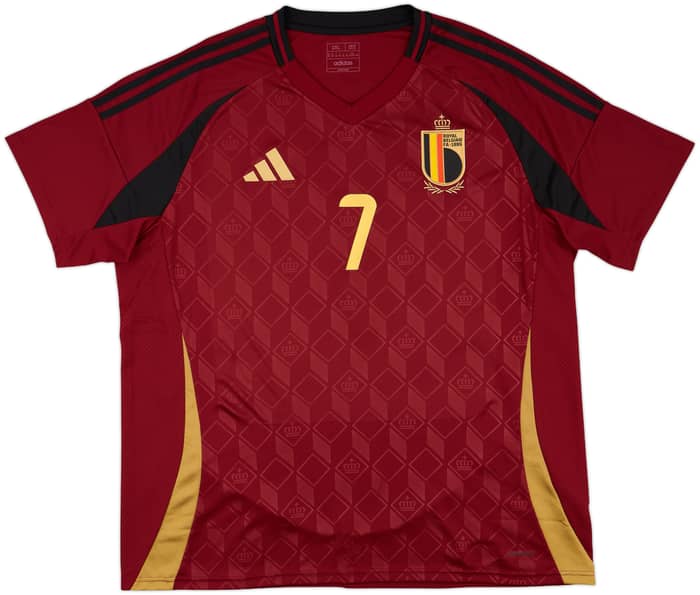 2024-25 Belgium Home Shirt DeBruyne #7 - 10/10 - (XXL)