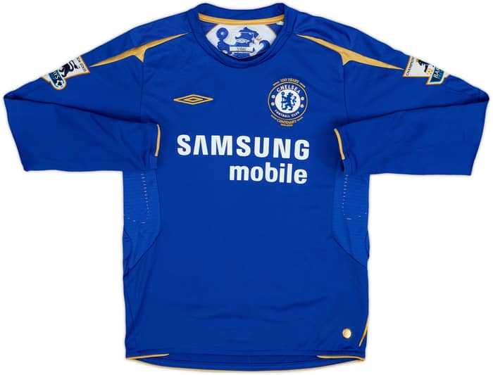 2005-06 Chelsea Centenary Home L/S Shirt Crespo #9 - 7/10 - (M.Boys)