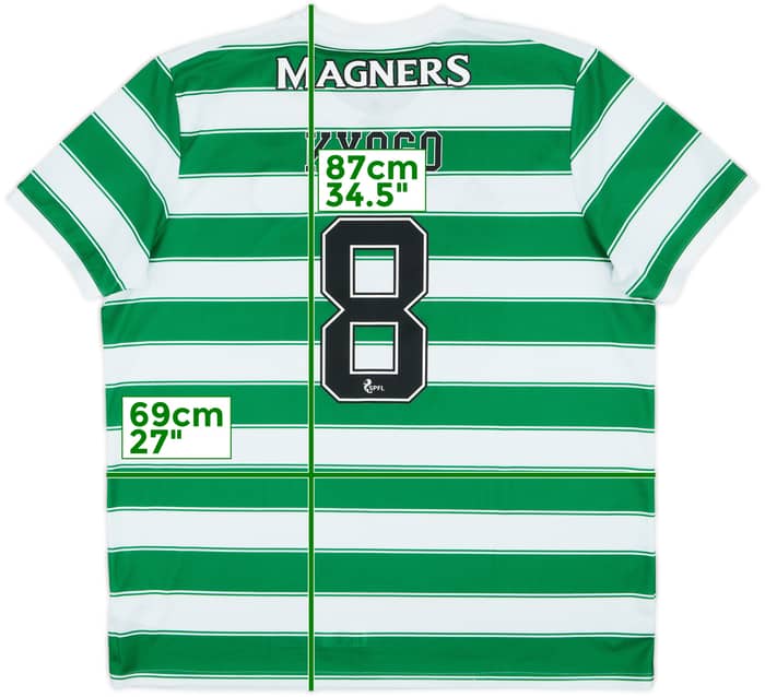 2021-22 Celtic Home Shirt Kyogo #8 - 9/10 - (XXL)
