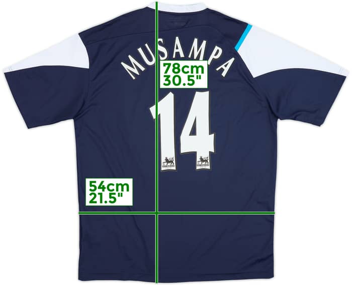 Camiseta de visitante del Manchester City 2005-06 Musampa #14 - 6/10 - (L)