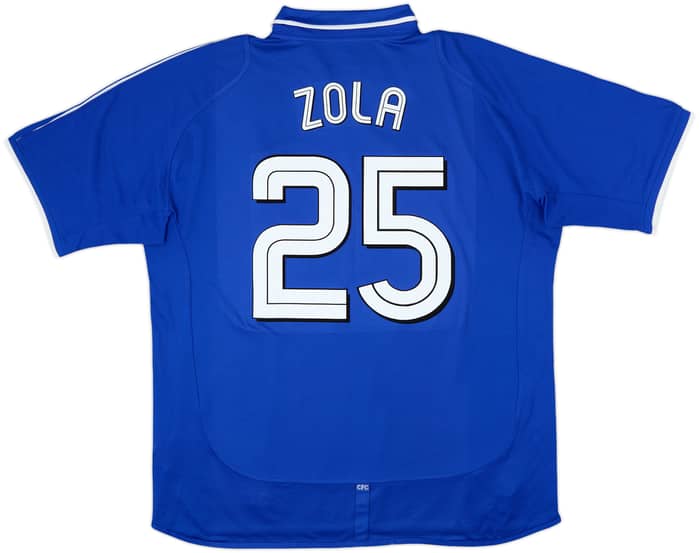 2001-03 Chelsea Home Shirt Zola #25 - 6/10 - (XL)