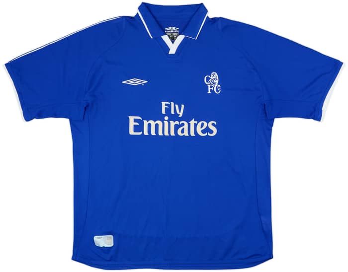 2001-03 Chelsea Home Shirt Zola #25 - 6/10 - (XL)