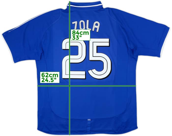 2001-03 Chelsea Home Shirt Zola #25 - 6/10 - (XL)