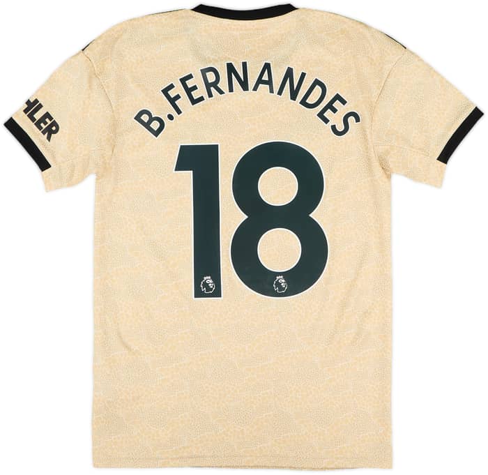 2019-20 Manchester United Away Shirt B.Fernandes #18 - 10/10 - (XS)