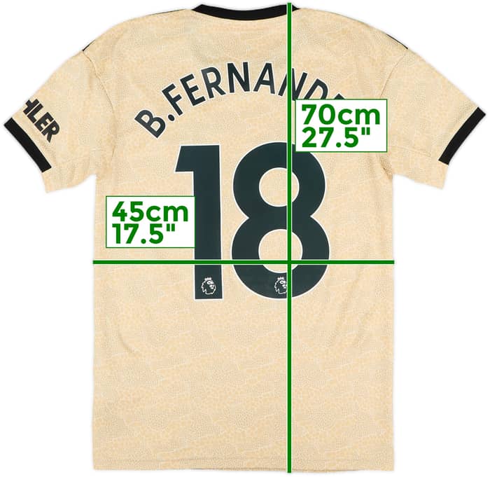 2019-20 Manchester United Away Shirt B.Fernandes #18 - 10/10 - (XS)