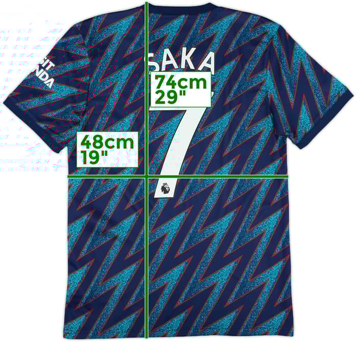 2021-22 Arsenal Third Shirt Saka #7 - 10/10 - (S)