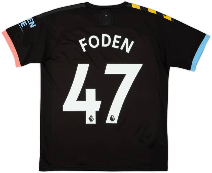 2019-20 Manchester City Away Shirt Foden #47 - 7/10 - (XL.Boys)