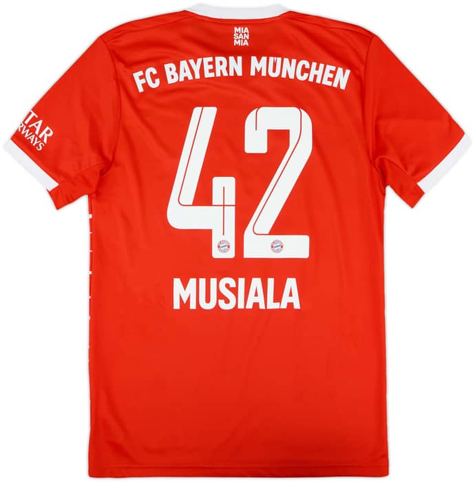 2022-23 Bayern Munich Home Shirt Musiala #42 - 9/10 - (S)
