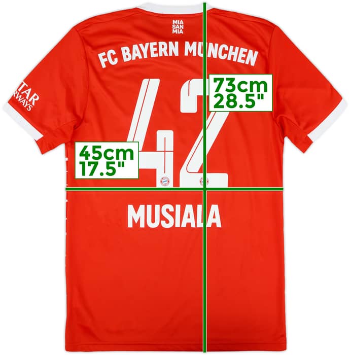 2022-23 Bayern Munich Home Shirt Musiala #42 - 9/10 - (S)