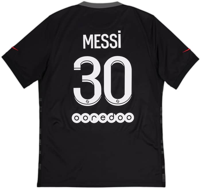 2021-22 Paris Saint-Germain Third Shirt Messi #30 - 8/10 - (M)