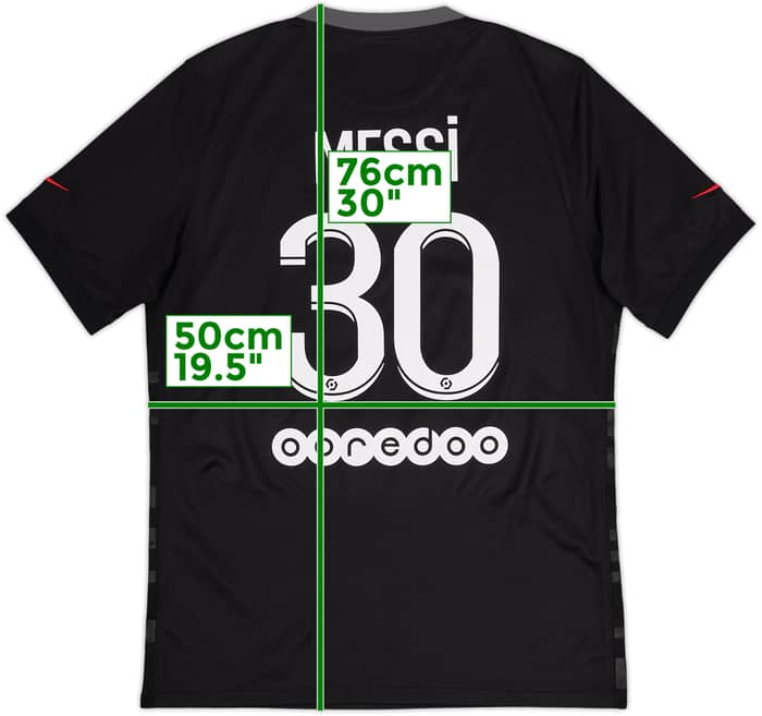 2021-22 Paris Saint-Germain Third Shirt Messi #30 - 8/10 - (M)