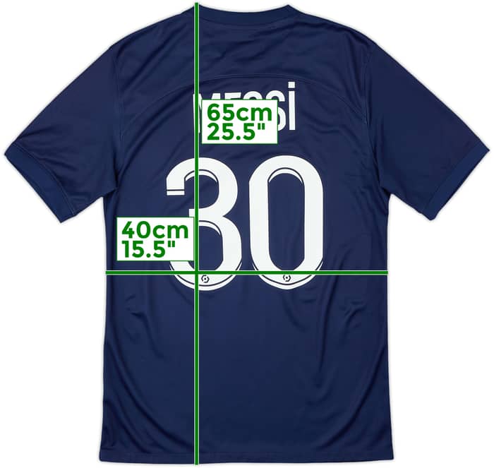 2022-23 Paris Saint-Germain Home Shirt Messi #30 - 7/10 - (S)