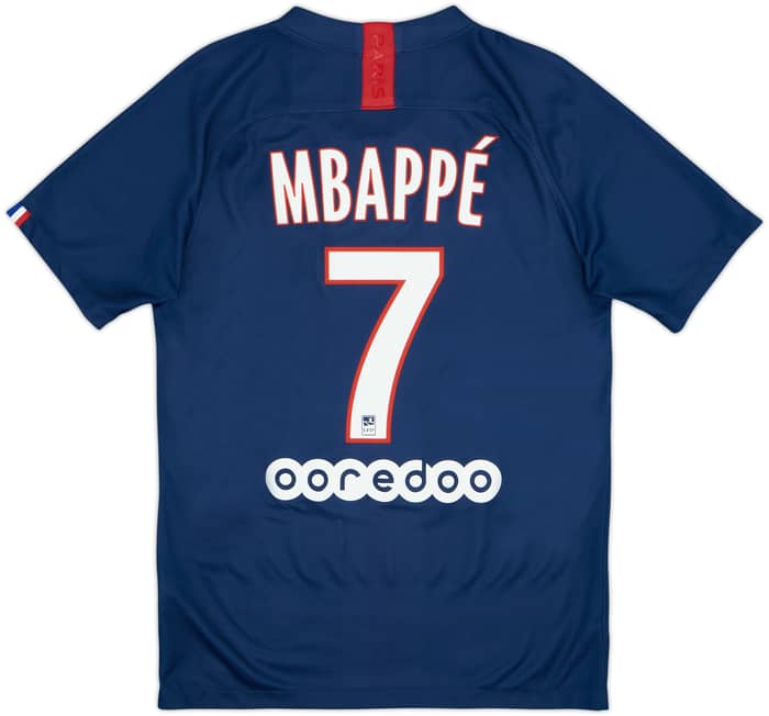 2019-20 Paris Saint-Germain Home Shirt Mbappe #7 - 8/10 - (S)