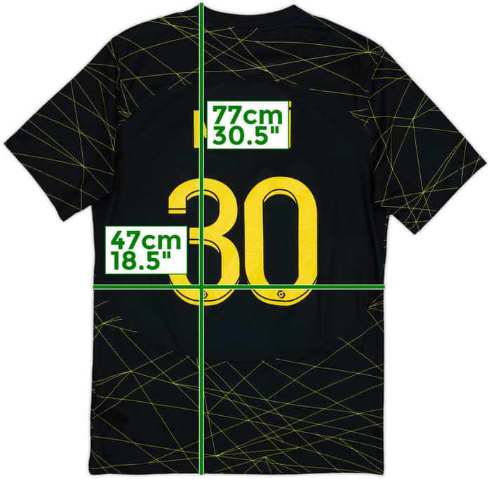 2022-23 Paris Saint-Germain Fourth Shirt Messi #30 - 7/10 - (S)