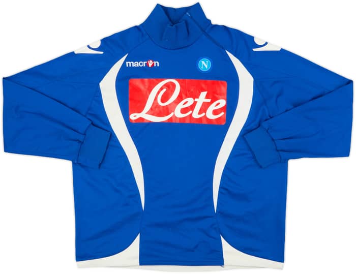 2009-10 Napoli Macron 1/4 Zip Drill Top - 7/10 - (XL)