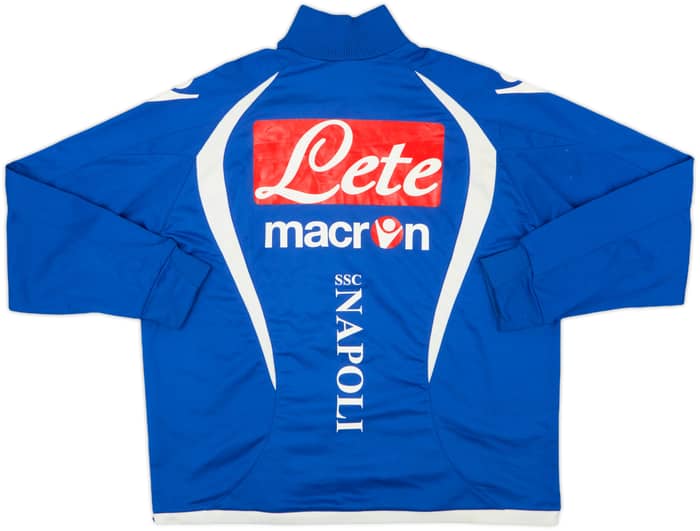 2009-10 Napoli Macron 1/4 Zip Drill Top - 7/10 - (XL)