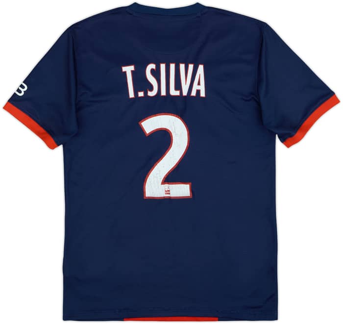 2013-14 Paris Saint-Germain Home Shirt T.Silva #2 - 5/10 - (S)