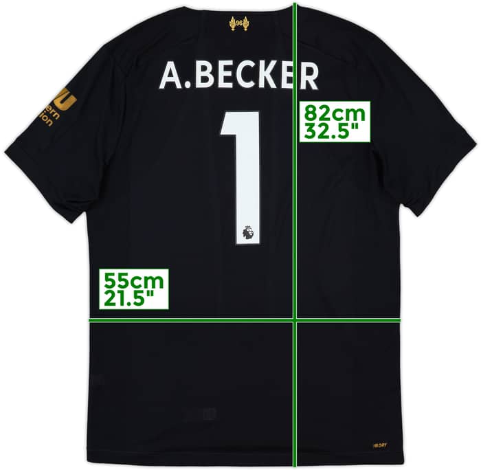 2019-20 Liverpool GK Shirt A.Becker #1 - 6/10 - (L)