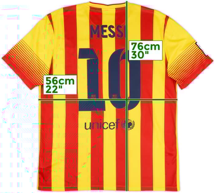 2013-15 Barcelona Away Shirt Messi #10 - 5/10 - (L)