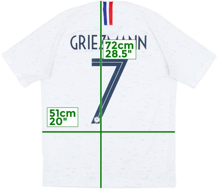 2018 France Away Shirt Griezmann #7 - 8/10 - (M)