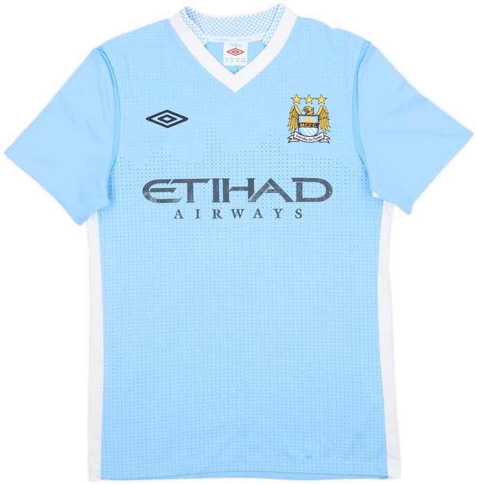 2011-12 Manchester City Home Shirt Silva #21 - 7/10 - (S)