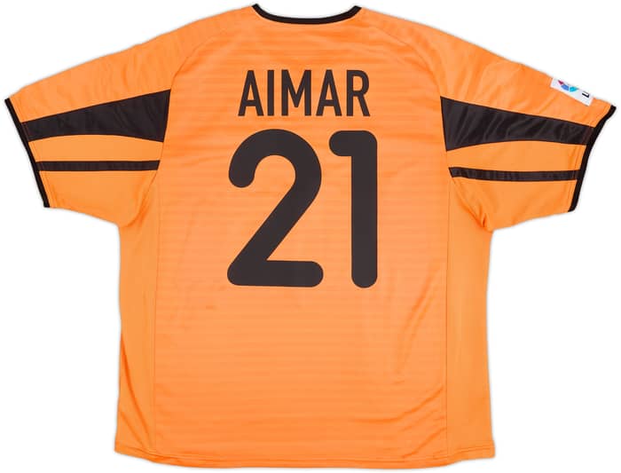 2001-02 Valencia Away Shirt Aimar #21 - 7/10 - (L)