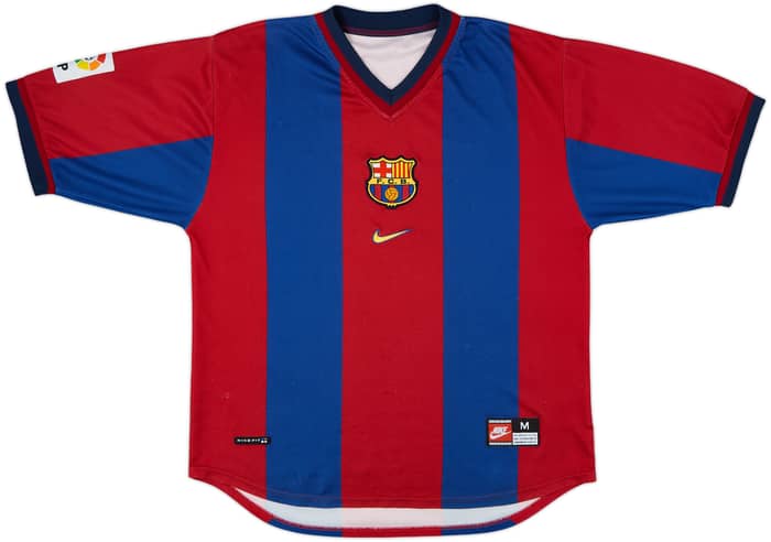 1998-00 Barcelona Home Shirt Rivaldo #11 - 8/10 - (M)